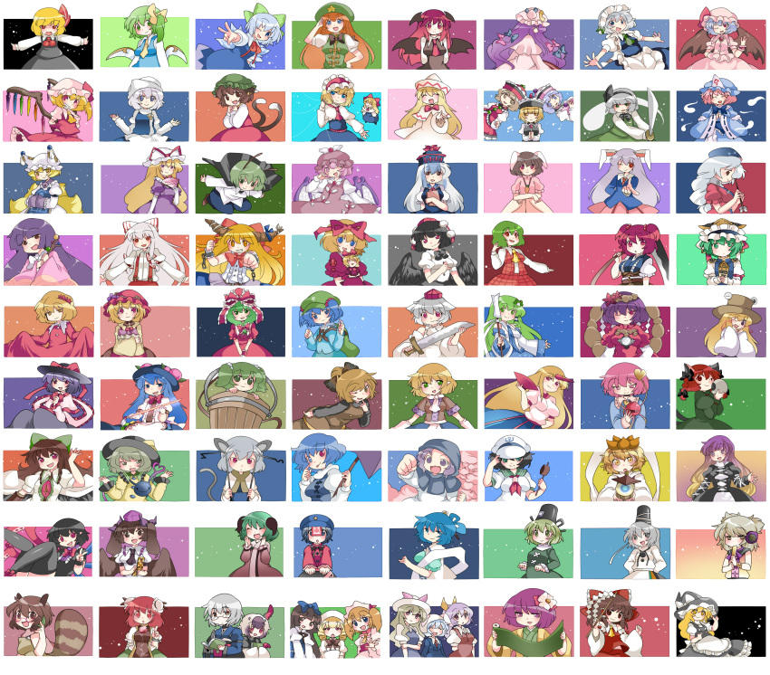;p, absurdres, adjusting_clothes, adjusting_hat, akanbe, aki_minoriko, aki_shizuha, alice_margatroid