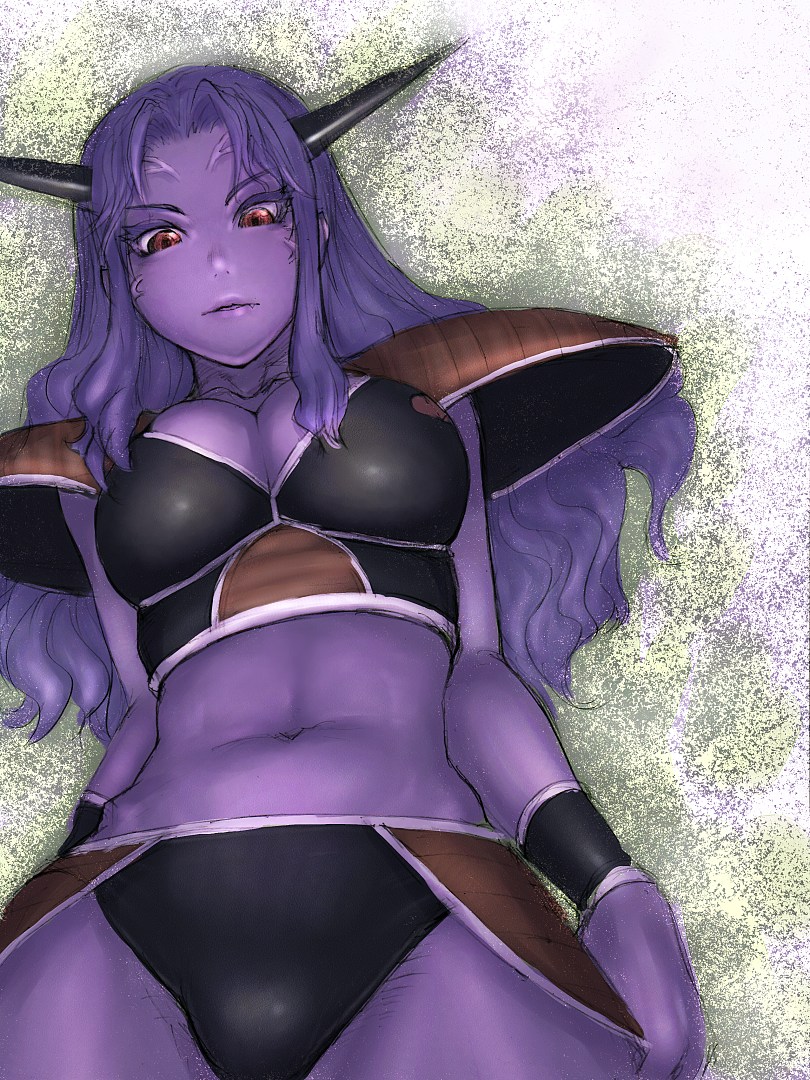 breasts, captain_ginyu, cleavage, dragon_ball, dragon_ball_z, dragonball, dragonball_z, genderswap