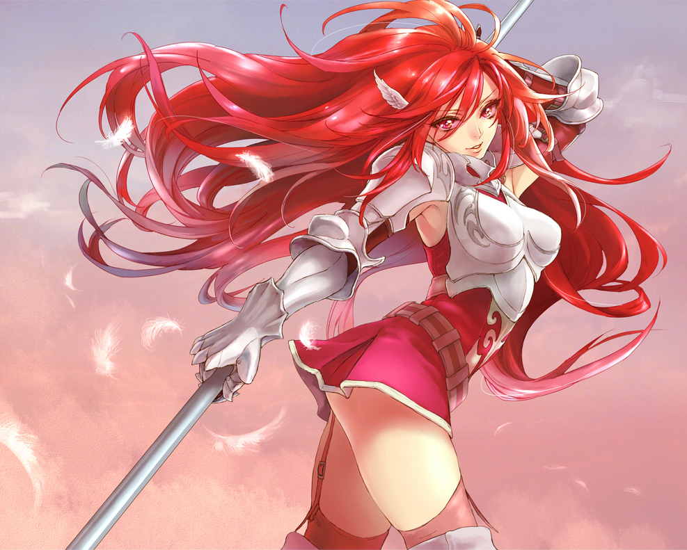 1girl, armor, armored_dress, armpits, bad_anatomy, belt, feathers, fire_emblem
