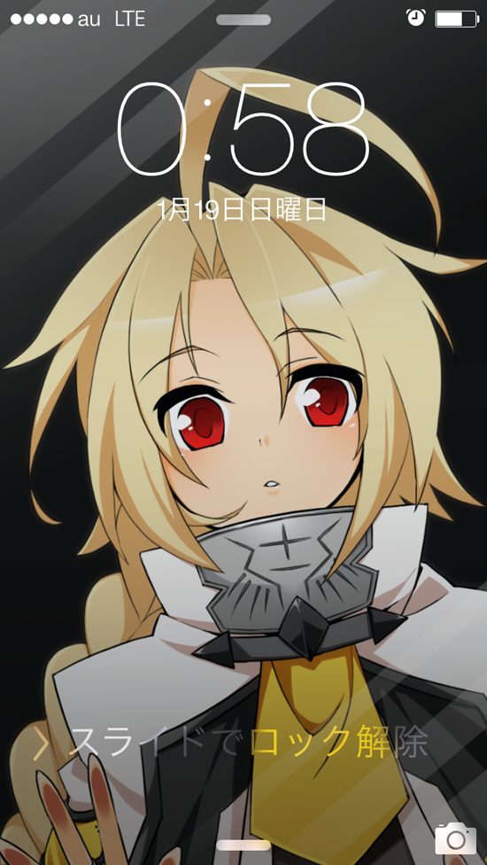 1girl, ahoge, blazblue, blonde_hair, bodysuit, cape, lambda-11, puchi-pochi, red_eyes