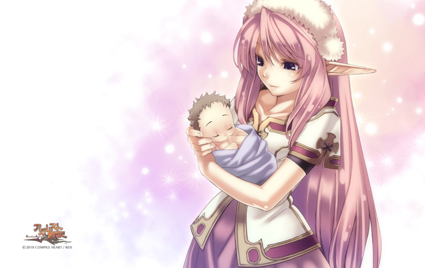1girl, 2010, agarest_senki, agarest_senki_(series), baby, colored_eyelashes, company_name, copyright_name