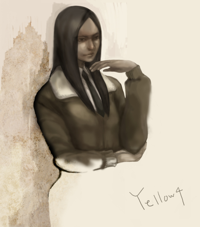 1girl, ace_combat, ace_combat_04, black_hair, brown_eyes, character_name, dark_skin, highres