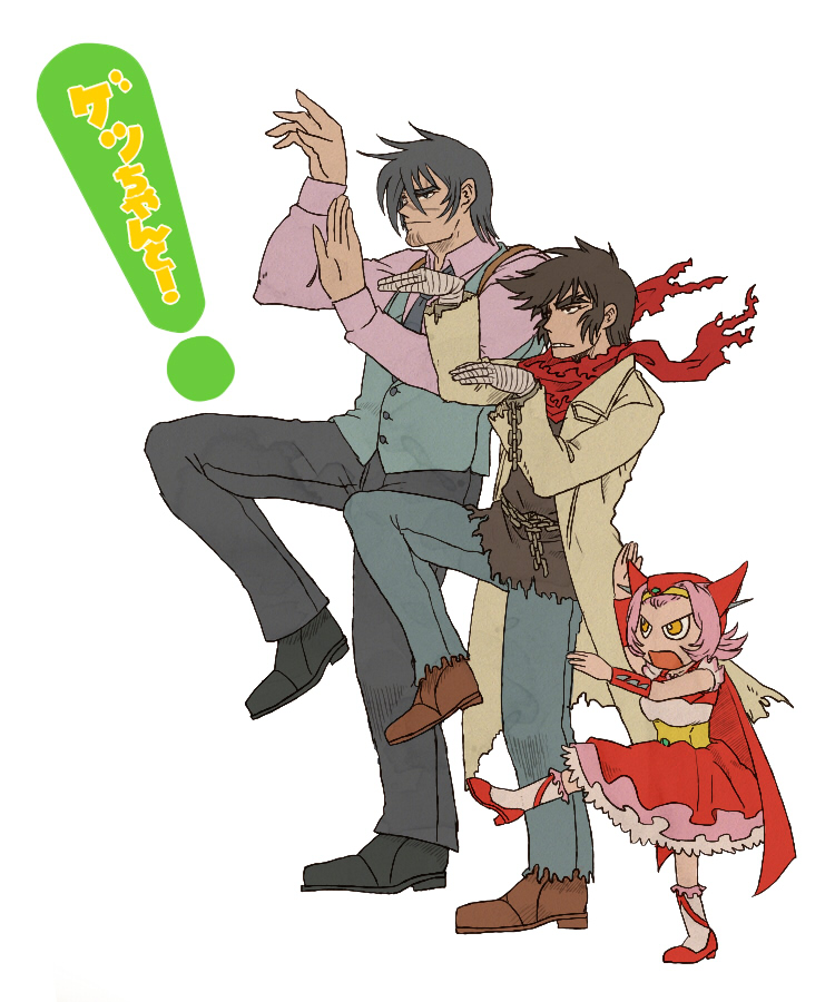 gecchan, getter_robo, nagare_ryoma, parody, robot_girls_z, yotsubato!