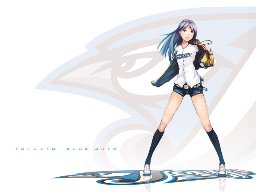 blue_hair, brown_eyes, canada, ekao, idolmaster, jacket, kisaragi_chihaya, legs