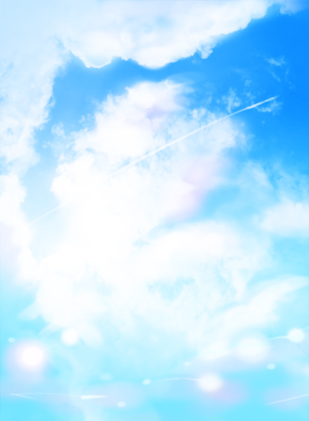 clouds, comic, eien_no_zero, narayamanta, no_humans, silent_comic, sky