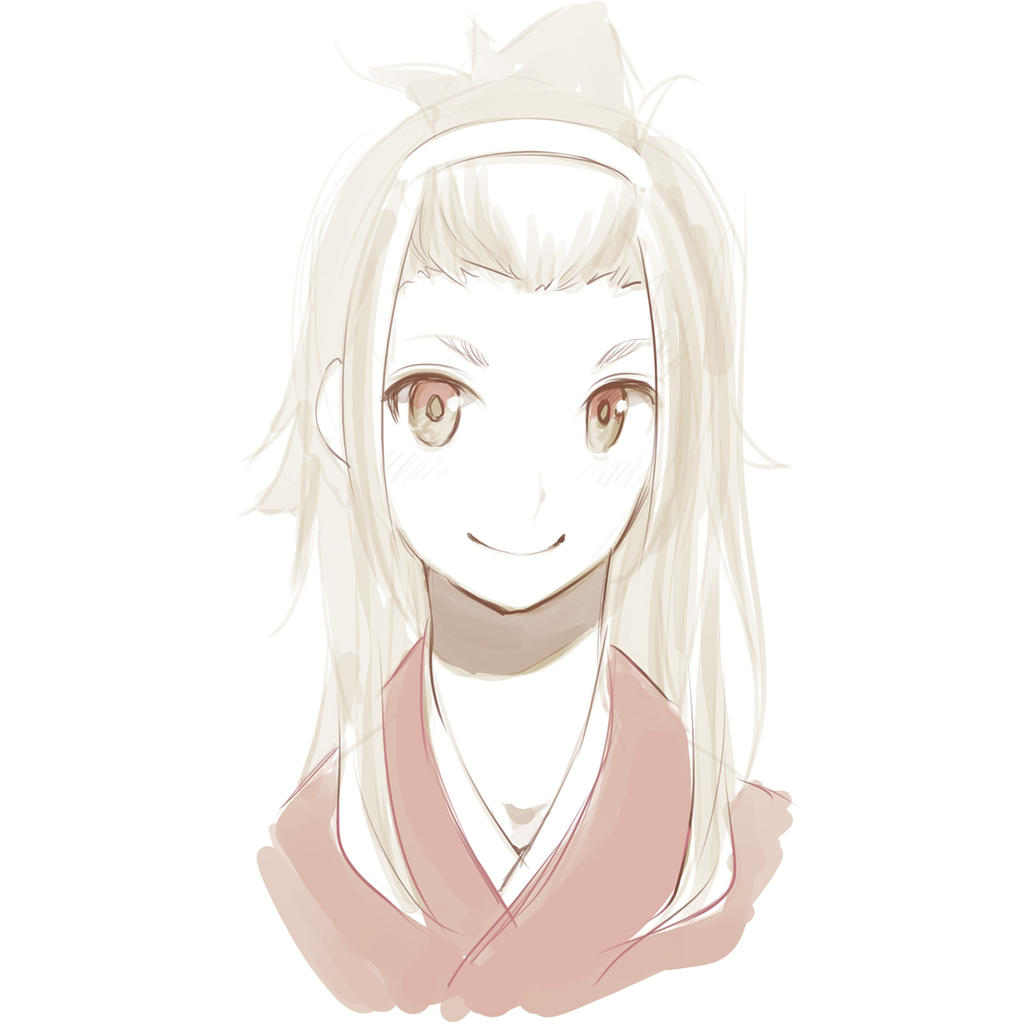 1girl, bangs_pinned_back, bust, facing_viewer, grey_hair, hairband, long_hair, looking_at_viewer