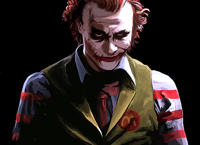 dc_comics, heath_ledger, kawanakajima, mcdonald's, parody, ronald_mcdonald, tagme, the_dark_knight