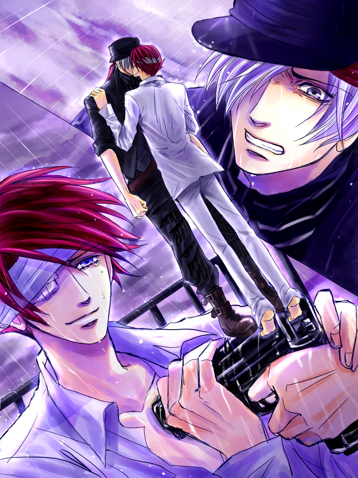 2boys, amakusa, cry, drama, gun, kaoru, kiss, sad