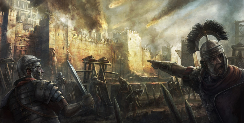 battle, castle, highres, rado_javor, roman_empire, siege, tagme