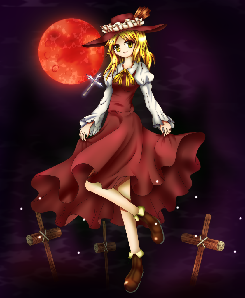 1girl, cross, dolls_in_pseudo_paradise, hat, korumoran, solo, tagme, touhou