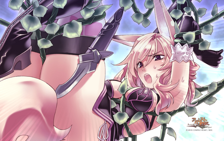 1girl, 2010, :o, agarest_senki, agarest_senki_(series), animal_ears, bdsm, between_legs