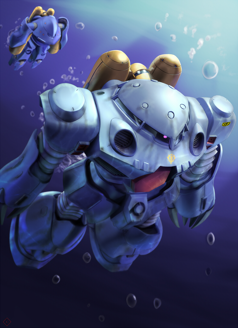 gundam_0080, hygogg, mecha, raybar, underwater, z'gok, z'gok-e, z'gok