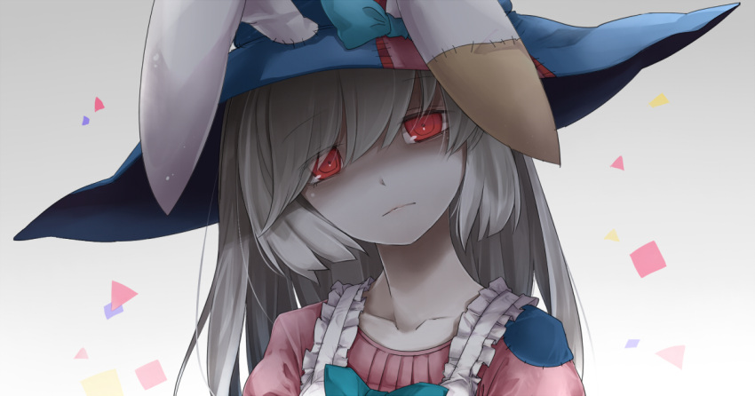 1girl, animal_ears, bow, bust, face, hat, head_tilt, irisu_kyouko