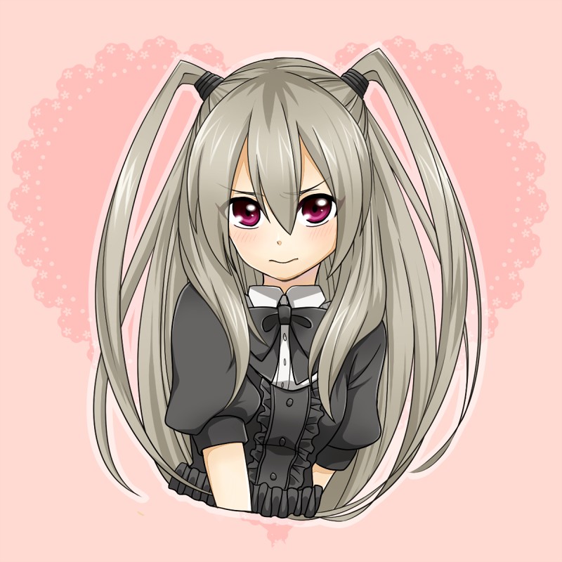 1girl, blush, character_request, izumi_kikaku, long_hair, solo, violet_eyes