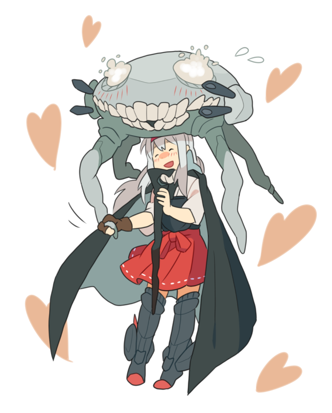 1girl, ^_^, ^o^, blush, boots, closed_eyes, hairband, heart