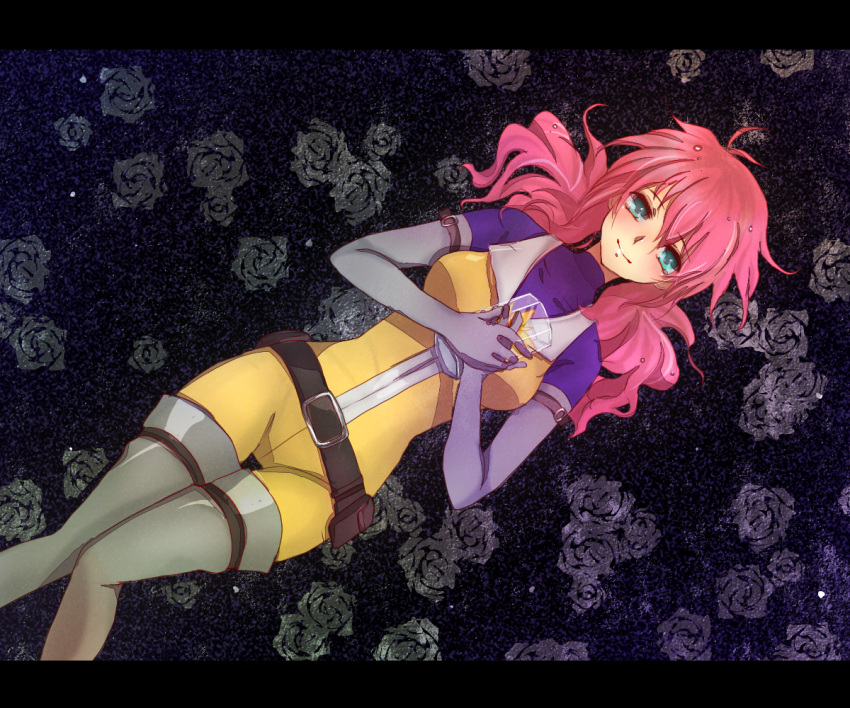 1girl, aqua_eyes, belt, bodysuit, boots, feldt_grace, gloves, gundam