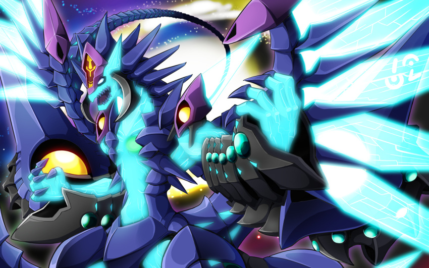 claws, dragon, duel_monster, garoudo_(kadouhan'i), no_humans, number_62_galaxy_eyes_prime_photon_dragon, solo, space