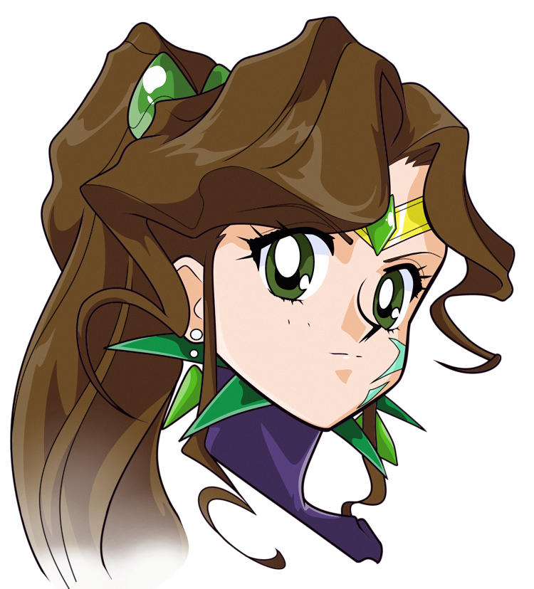 1girl, aterumichino, bishoujo_senshi_sailor_moon, bishoujo_senshi_sailor_moon_another_story, brown_hair, earrings, expressionless, face