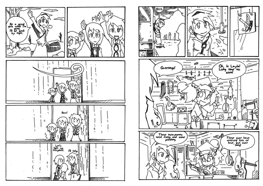 cold, food, headband, instrument_case, jacket, kawashiro_nitori, layla_prismriver, letter