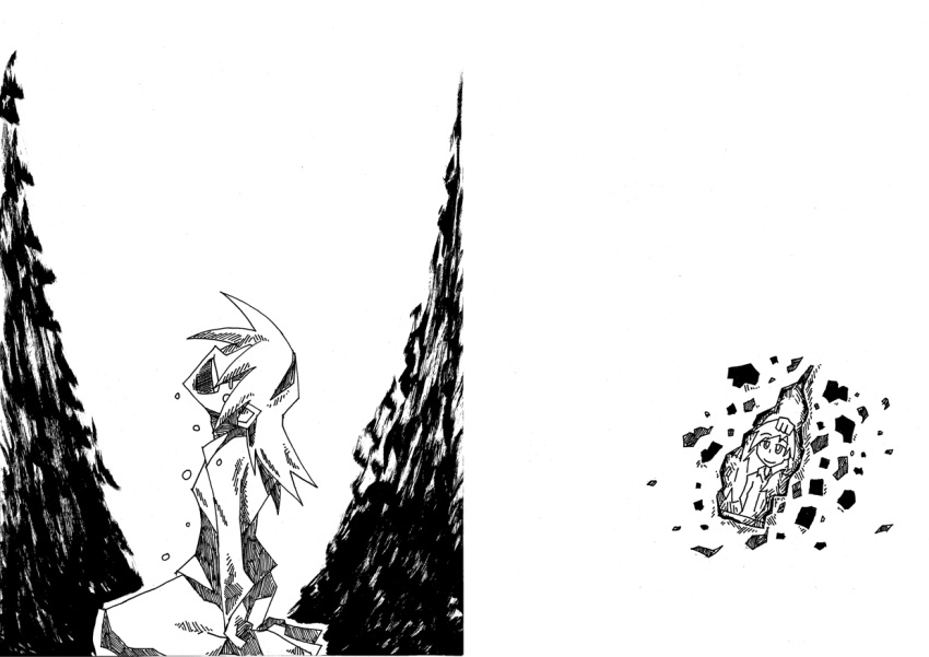 ashes, burnt, crying, kneeling, layla_prismriver, picture_(object), sad, setz, touhou, tree