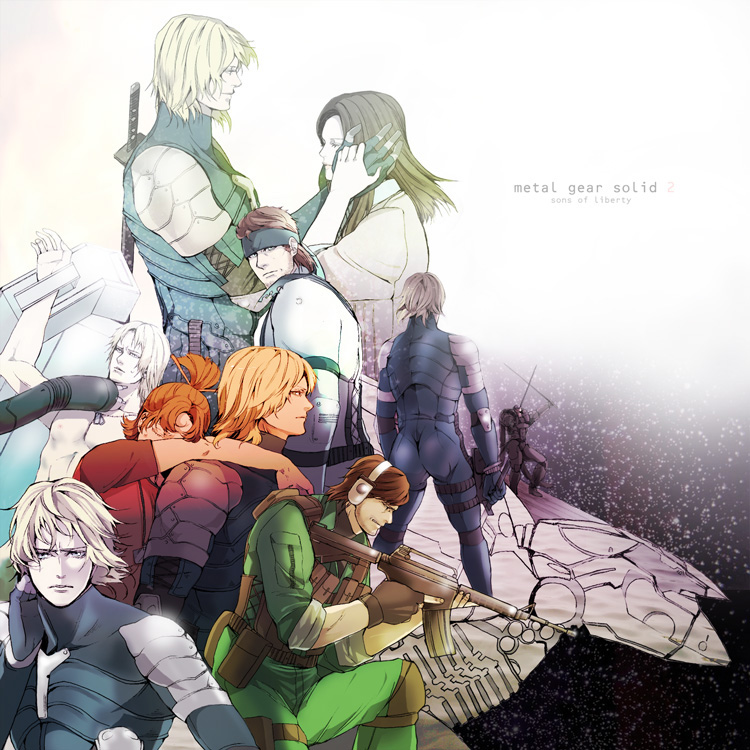 emma_emmerich, metal_gear_solid, metal_gear_solid_2, multiple_persona, raiden, rosemary, shouko_(3m), solid_snake