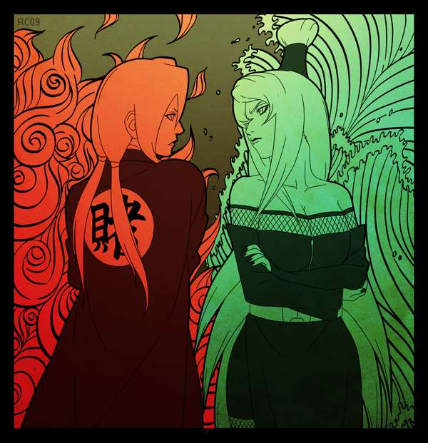 2girls, lipstick, mei_terumi, mizukage, naruto, naruto_shippuden, tagme, tsunade