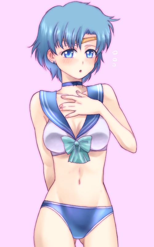 1girl, bishoujo_senshi_sailor_moon, blue_eyes, blue_hair, blue_panties, blush, bow, kikumaru_bunta