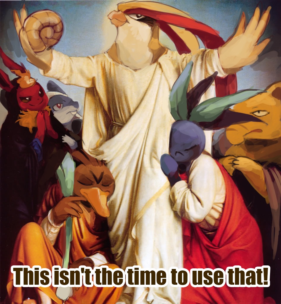 drowzee, english, farfetch'd, fine_art_parody, flareon, helix_fossil, oddish, parody