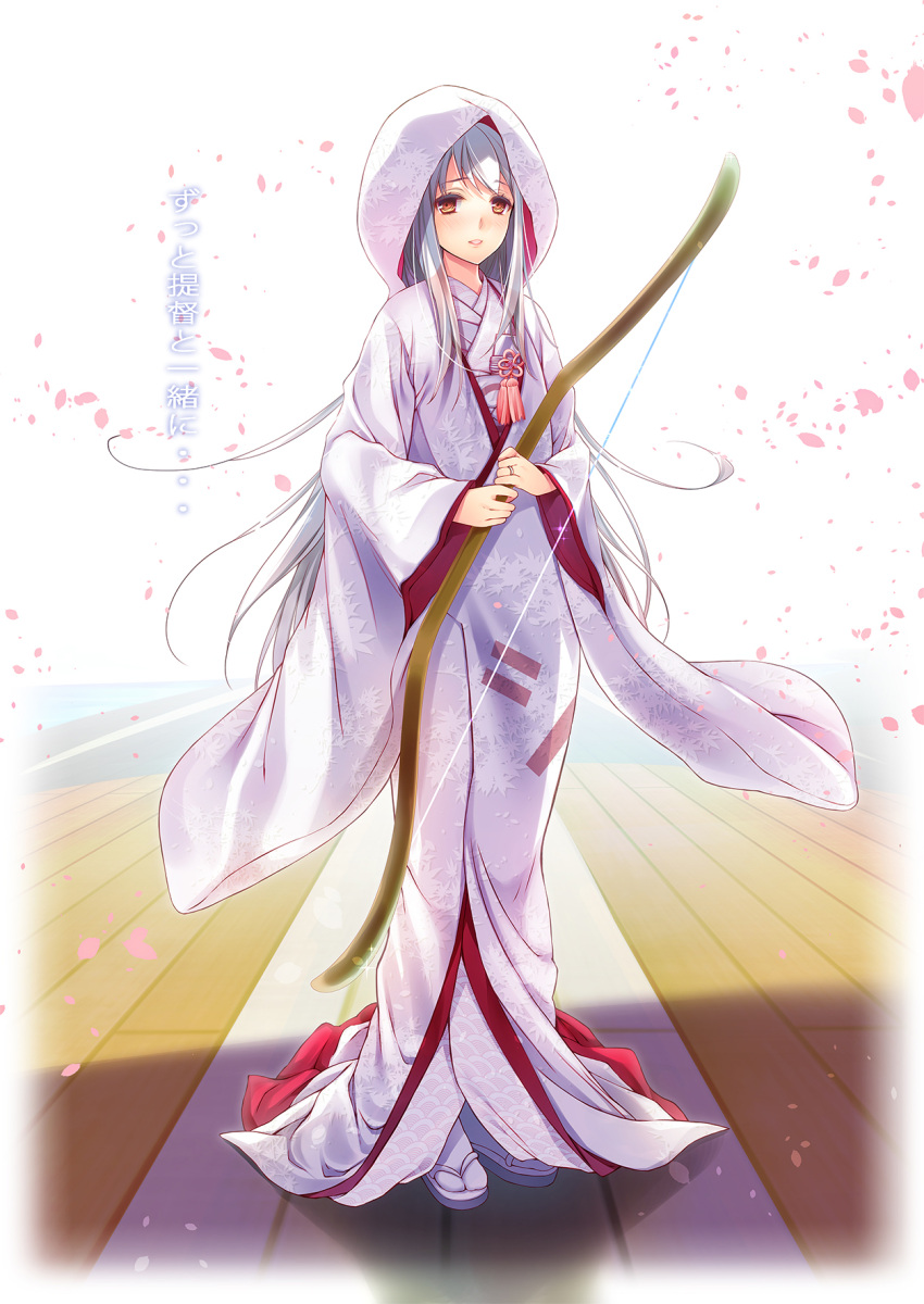 1girl, brown_eyes, cocoa_(cafe-hotcocoa), highres, japanese_clothes, kantai_collection, kimono, long_hair