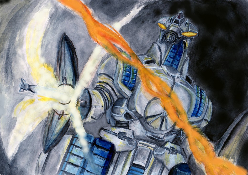 godzilla_(series), kaiju, mecha, moguera, traditional_media, weapon
