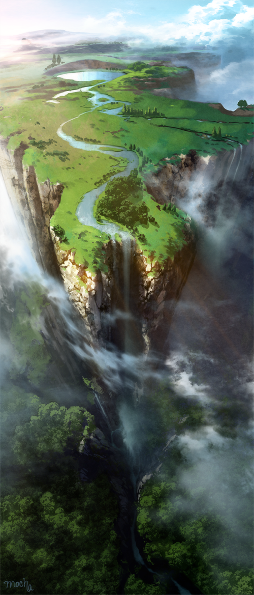 artist_name, cliff, clouds, forest, lake, landscape, nature, original