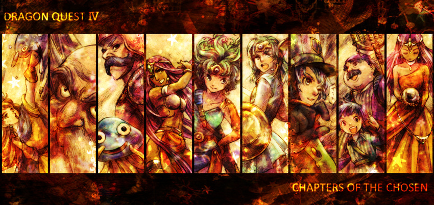 armor, bikini, brey, circlet, clift, column_lineup, crystal_ball, dragon_quest