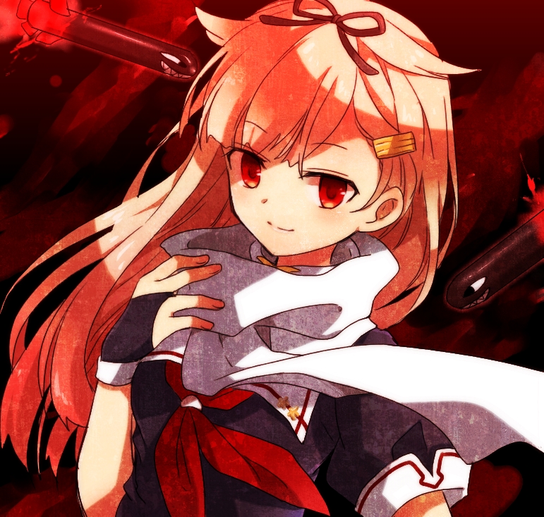 1girl, blonde_hair, bow, gloves, hair_bow, hair_ornament, hair_ribbon, hairclip