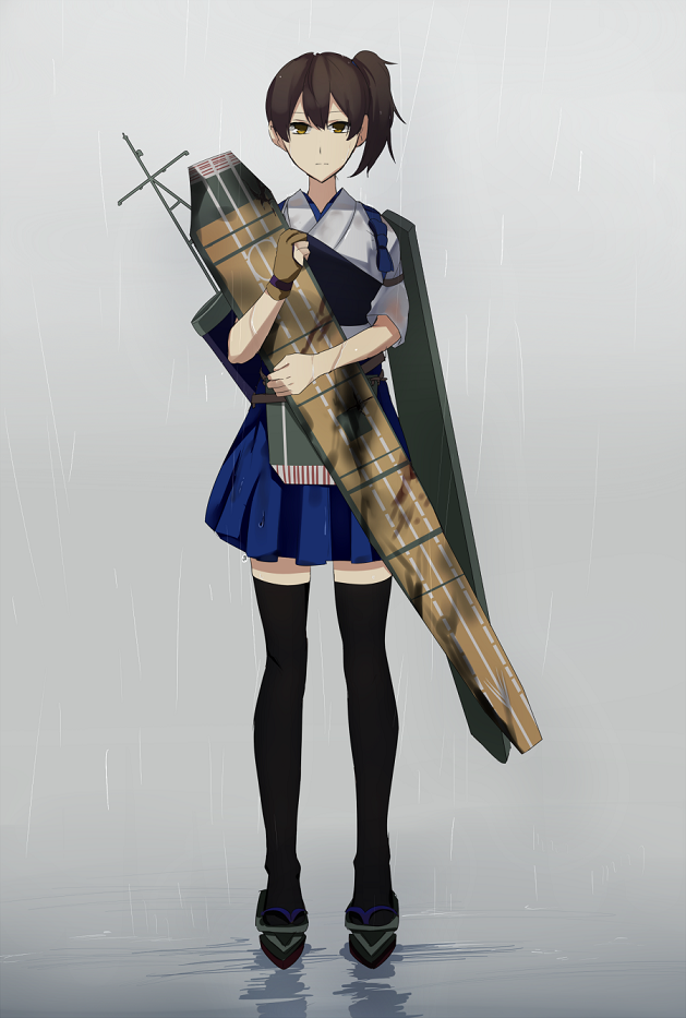 1girl, arrow_(weapon), ashiwara_yuu, bow_(weapon), brown_eyes, brown_hair, hug, japanese_clothes