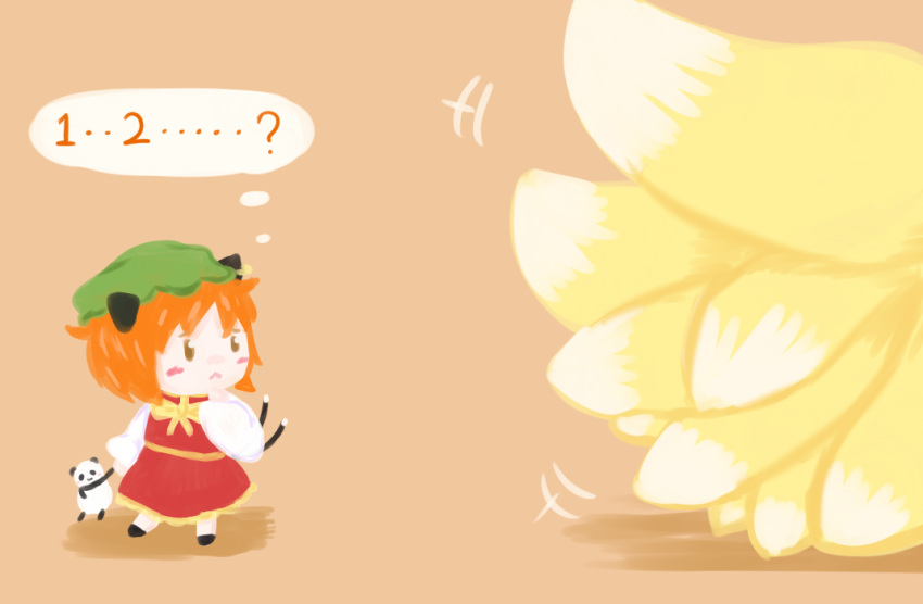 2girls, :<, ?, animal_ears, blush, bob_cut, cat_ears, cat_tail