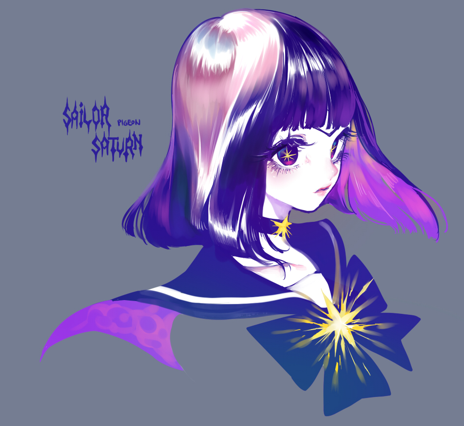 1girl, artist_name, bishoujo_senshi_sailor_moon, bow, brooch, bust, character_name, choker