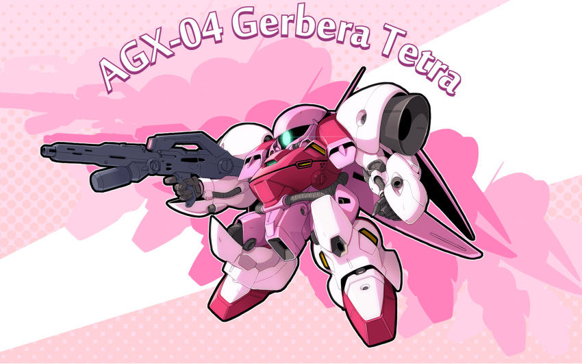 beam_machinegun, character_name, chibi, energy_gun, gerbera_tetra, glowing, glowing_eye, gun