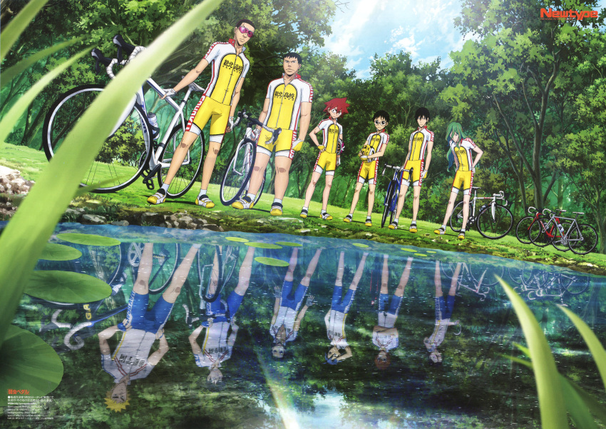 6+boys, bicycle, highres, imaizumi_shunsuke, kinjou_shingo, makishima_yuusuke, multiple_boys, naruko_shoukichi
