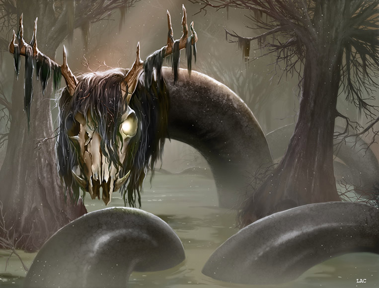 dede_putra, horn, monster, original, skull, solo, swamp