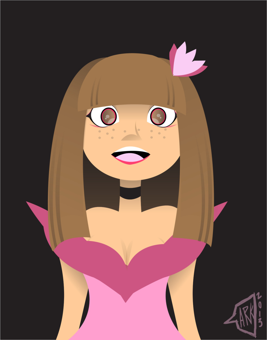 arkayne, bob, brown_hair, dress, girl, pretty