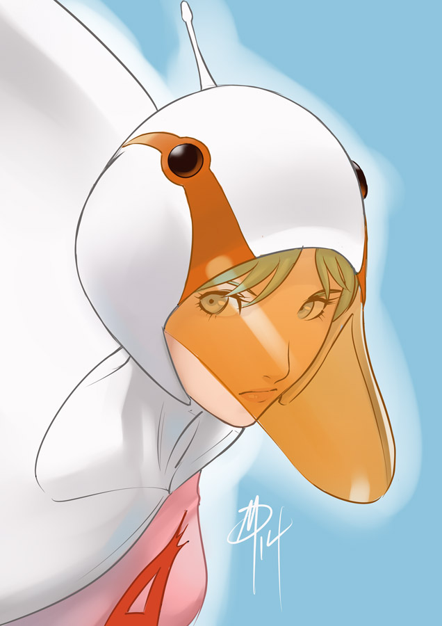 1girl, cape, daniel_macgregor, gatchaman, helmet, jun_the_swan, lips, solo