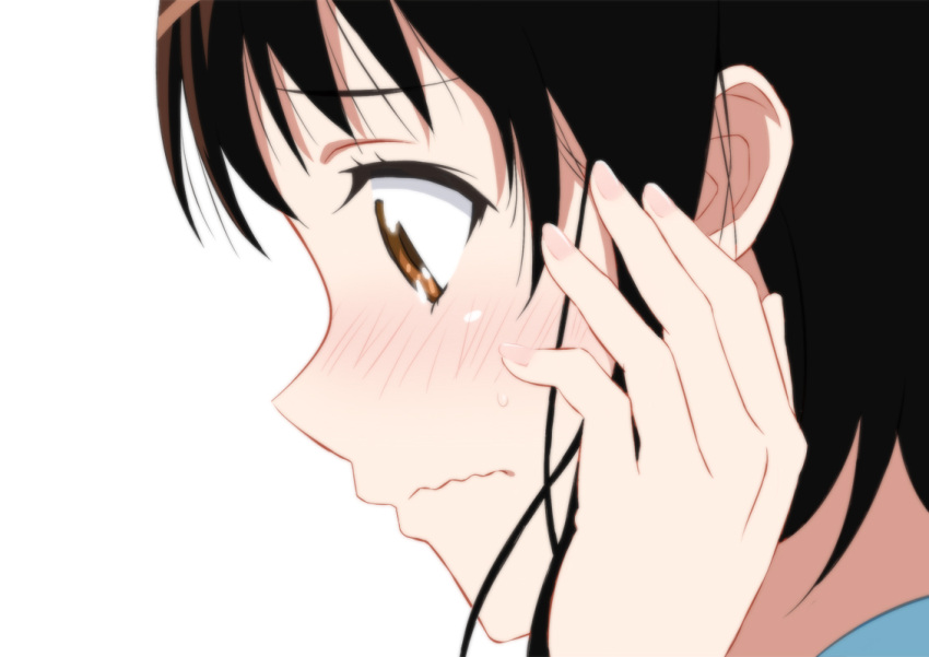 1girl, akage, blush, brown_hair, nisekoi, onodera_kosaki, school_uniform