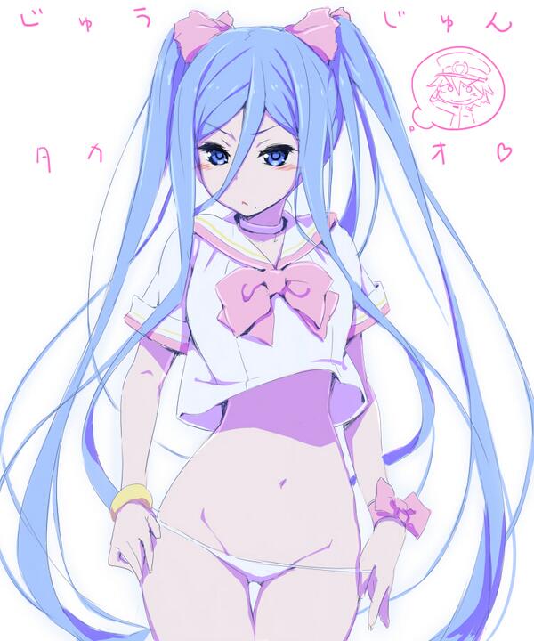 1girl, akata_itsuki, aoki_hagane_no_arpeggio, blue_eyes, blue_hair, blush, chihaya_gunzou, choker