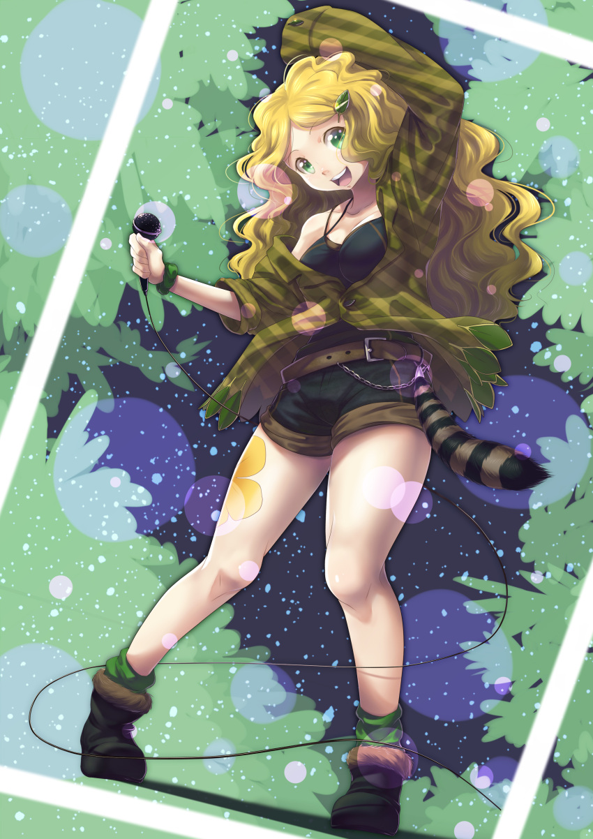 1girl, absurdres, belt, blonde_hair, commentary, highres, kotorikurama, locadol_promotion