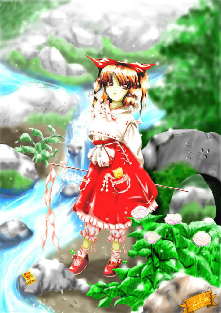 gohei, hakurei_reimu, oota_jun'ya, river, tagme, touhou