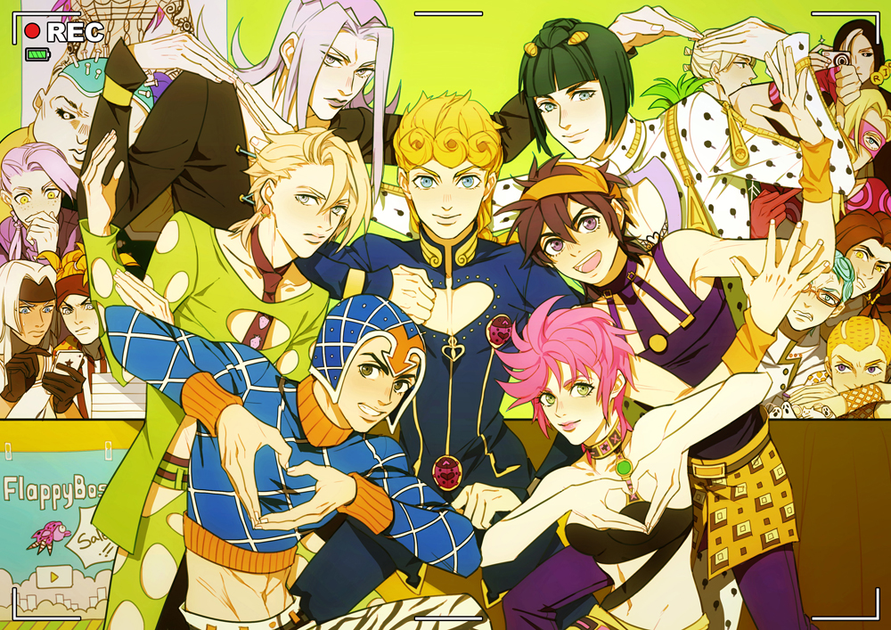 bruno_bucciarati, diavolo, everyone, flappy_bird, formaggio, ghiaccio, ginmu, giorno_giovanna