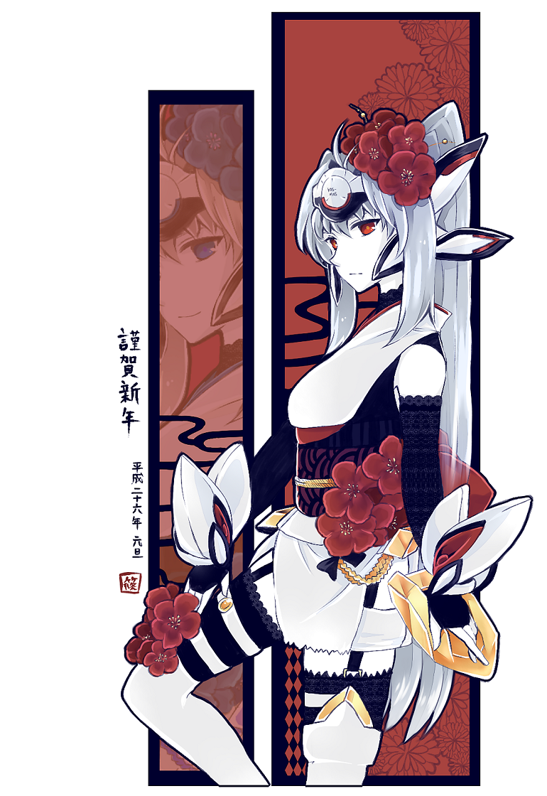 1girl, alternate_costume, kos-mos, mecha_musume, shino_haruto, solo, xenosaga