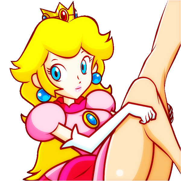 blonde_hair, blue_eyes, crown, leg_up, nintendo, princess_peach, super_mario_bros., super_princess_peach