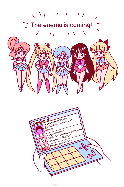 5girls, absurdly_long_hair, aino_minako, artist_name, bishoujo_senshi_sailor_moon, black_hair, blonde_hair, blue_hair, boots, bow, brown_hair, character_name, circlet, claire_belton, double_bun, earrings, elbow_gloves, english, gloves, hair_bobbles, hair_bow, hair_ornament, hand_on_hip, hino_rei, jewelry, kino_makoto, long_hair, magical_girl, mizuno_ami, multiple_girls, open_mouth, ponytail, sailor_jupiter, sailor_mars, sailor_mercury, sailor_moon, sailor_venus, short_hair, simple_background, skirt, standing, sweatdrop, tagme, tsukino_usagi, twintails, twitter, very_long_hair, white_background