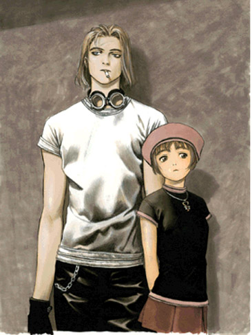 goggles, goggles_around_neck, goketsuji_ichizoku, gouketsuji_ichizoku, hananokoji_kurara, keith_wayne, lowres, murata_renji, official_art, power_instinct, range_murata, scar